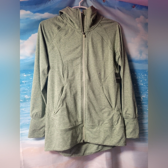 Eddie Bauer Tops - Eddie Bauer NWT Women's Full Zip Athletic‎ Jacket Hoodie Size Medium
